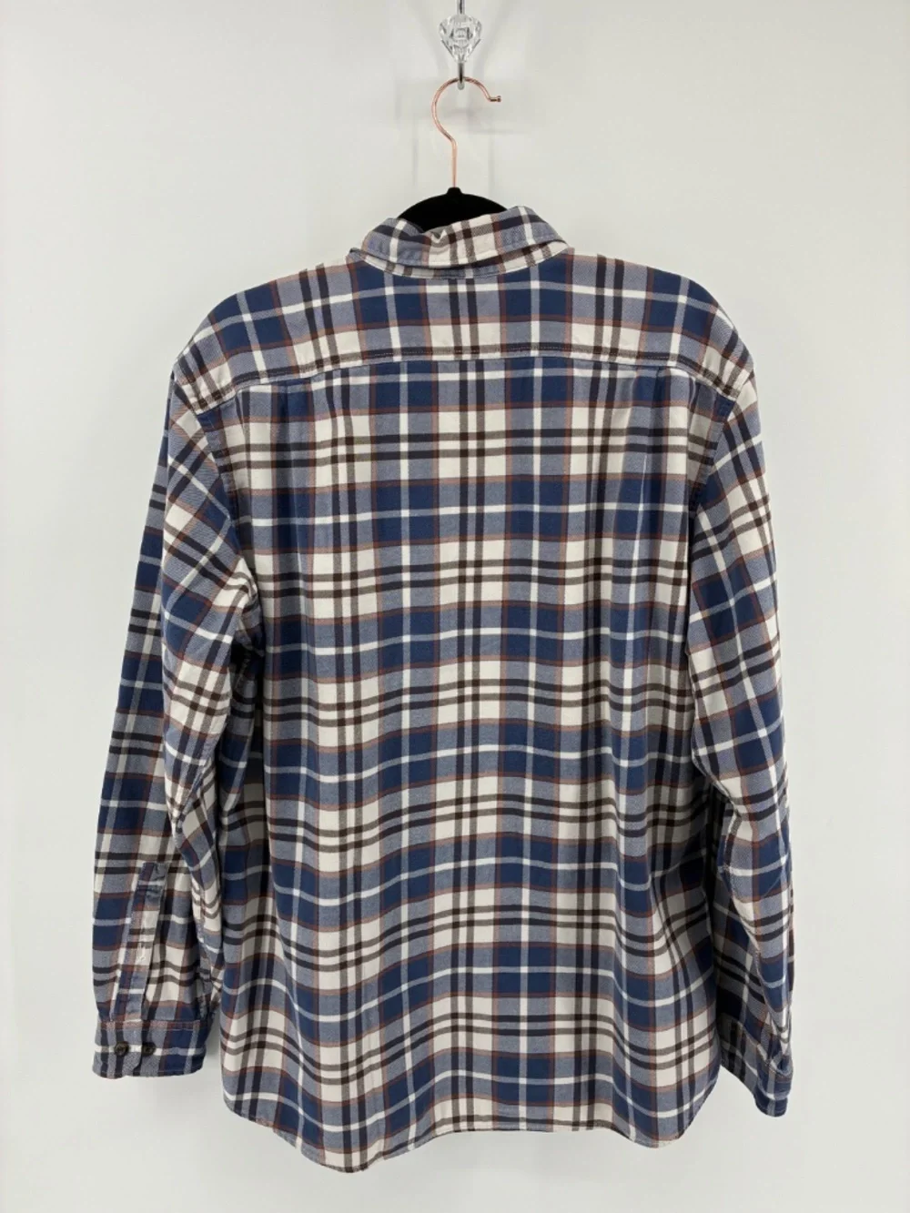 Eddie Bauer Men’s Plaid TALL Shirt - Picture 5 of 7